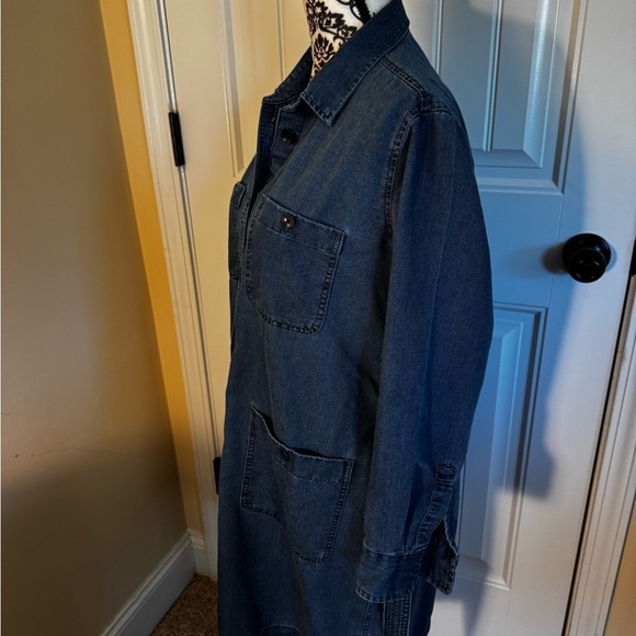 GAP Dark Blue Denim Jacket Dress - Picture 3 of 7